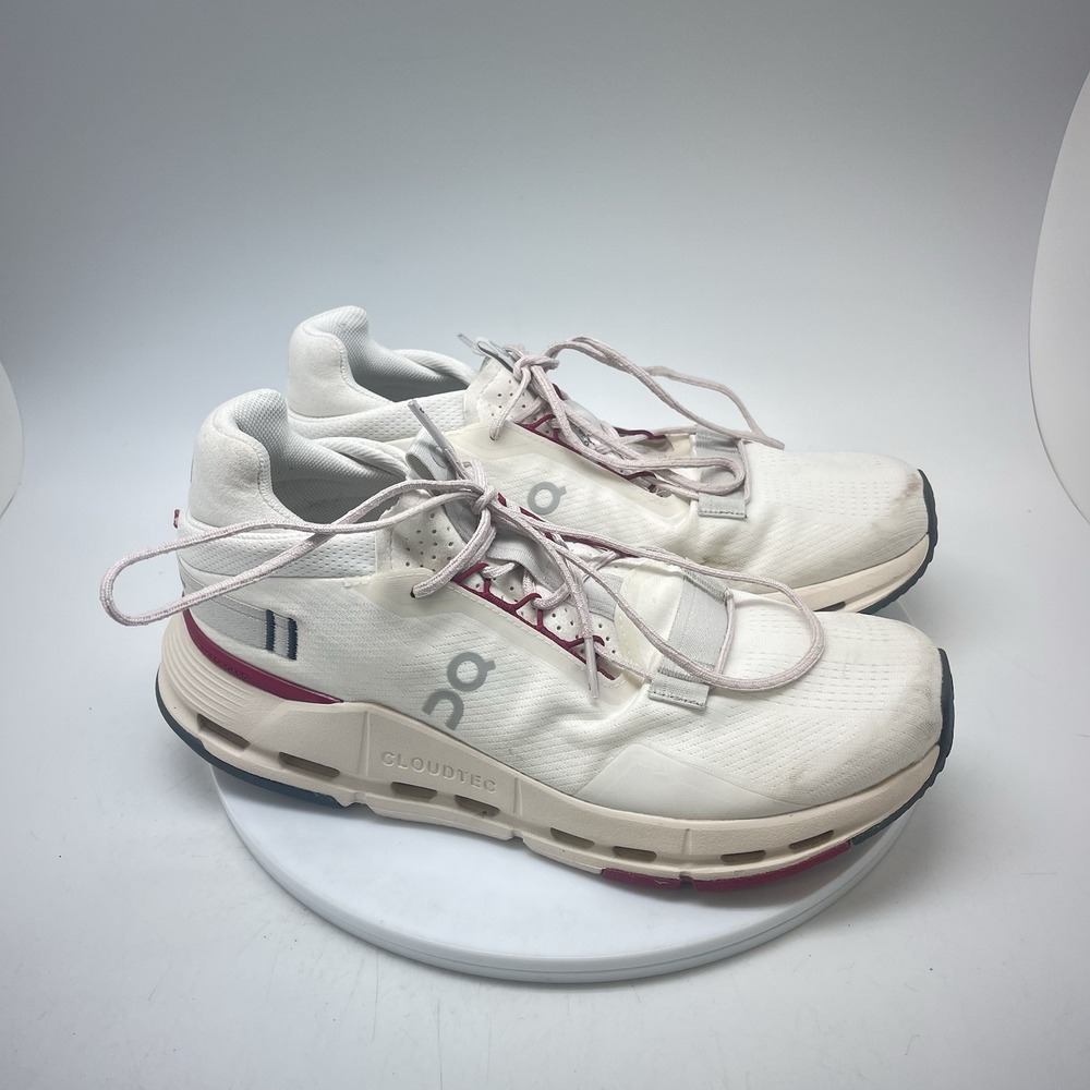 On Cloudnova 2 Sneakers Womens 10 White Running Athletic Shoes Gym 3WE30224038